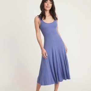 Marine Layer | Dresses | Nwt Marine Layer Lexi Rib Fit And Flare Midi Dress  In Marlin Small | Poshmark